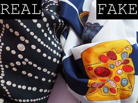 chanel silk scarf fake